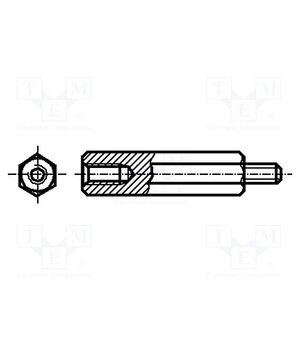 1079506 Screwed spacer sleeve; polyamide; M3; M3; 45mm; BN 7375 DHUQzXcWxKXx5Uw9EQYg9zUCTy_WwdbSSJYsG4zoQzM