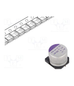 25SVPS10M Capacitor: polymer; 10uF; 25VDC; SMD; OS-CON SVPS; ±20%; Ø8x7mm DHRSAz6e-8ZhOGVU_QPCZsyON-FEFATYgfgnCC3uwbg