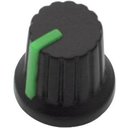 RANKENĖLĖ  ø15x15mm, ašis 6mm, žalia