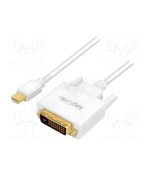 CV0137 Cable; DVI-D (24+1) plug,mini DisplayPort plug; 1.8m; white yt_CZ_atzTjj1ae-8k-mcWj5NWf8ijunQ-aXtF7J-Us