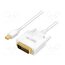CV0137 Cable; DVI-D (24+1) plug,mini DisplayPort plug; 1.8m; white yt_CZ_atzTjj1ae-8k-mcWj5NWf8ijunQ-aXtF7J-Us