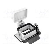 CHI 06 LS Enclosure for connectors: HDC; size 44.27; for panel mounting jHzqp9OwAvjb3b88vH-kVbBTJkSqRZU86Sg29HYply4