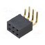 SSW-103-02-G-D-RA Connector: pin strips; socket; female; PIN: 6; angled 90°; THT; 2x3 YA8n6Y5A2gpTb4eEEacXSgGbCUIyV-P-qk4K8_y3grI