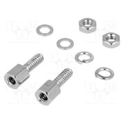 CTB Set of screws for D-Sub; UNC 4-40; chromium plated steel iee2n6uxEoJL1vNw_Da7QolOa7QnRaw3BaPCCJqWcaA