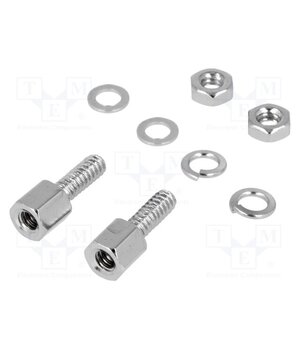 CTB Set of screws for D-Sub; UNC 4-40; chromium plated steel iee2n6uxEoJL1vNw_Da7QolOa7QnRaw3BaPCCJqWcaA
