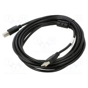 CA-USBA-11CC-0050-BK Cable; USB 2.0; USB A plug,USB B plug; gold-plated; 5m; black 5aV4gTOwG4mnV2xSGQlu9nFhgxwKK4qtiGqCQagK16U