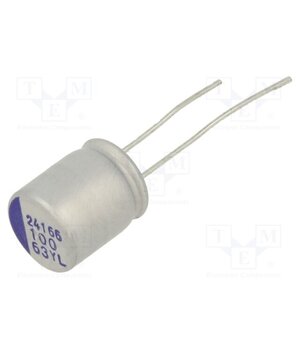 YL1J107M10012PA Capacitor: hybrid; THT; -55÷125°C; Body dim: Ø10x12mm; 100uF; 63VDC nR0Ljn_Pn0LKQHX047X4vaCFIm-yP12t_XzLrqVHheQ