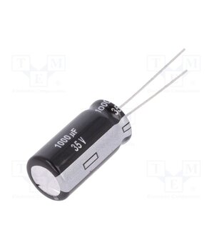 EEUEB1V102 Capacitor: electrolytic; THT; 1000uF; 35VDC; Ø12.5x25mm; Pitch: 5mm QT2tg6fwgAzTqnHVsMNC8wUxfJIUaKxFRPV7erBWyz0