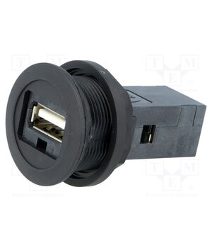 09454521903 USB socket; 22mm; har-port; -25÷70°C; Ø22.3mm; IP20; black Ueaj6VqEzuz97fWJqZbOxRHmsFp0RGGH12KcZL6a4k8