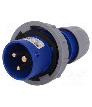 0132-6 Connector: AC supply; plug; male; 16A; 230VAC; Shark; IEC 60309 VhNj5i87urYGSZx8Uk83yRIibO5YvAFEqFsn6GJQWaY