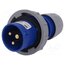 0132-6 Connector: AC supply; plug; male; 16A; 230VAC; Shark; IEC 60309 VhNj5i87urYGSZx8Uk83yRIibO5YvAFEqFsn6GJQWaY
