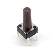 MICROSWITCH OFF-(ON) 50mA / 12VDC square, 6x6mm, h=12,5mm