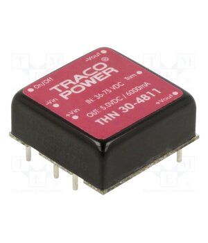 THN 30-4811 Converter: DC/DC; 30W; Uin: 36÷75VDC; Uout: 5VDC; Iout: 6000mA; THT 9ntggPREOLcO4WxX-Z-EcQEJRQOYr4UiOwYt5FcC0TU