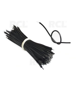 Maizes plāksnes džempera kabeļu vadi, apkalti ar alvu, 96 mm, melni, 100 gab.

 CLAI007.jpg