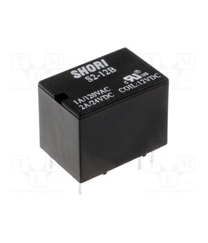 S2-12B Relay: electromagnetic; SPDT; Ucoil: 12VDC; Icontacts max: 3A; S2 Mgqam3FsiWMywVjdKGjGiwtec8HFuUTVrTNGW-2t5Vk