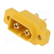 XT60E1-M / XT60E-M Connector: DC supply; socket; male; XT60; 30A; 500V; PIN: 2; straight nrNPPfzSxIiOeJpH1IJzGLUbGg7DZsyQZMK0o-OaYmM