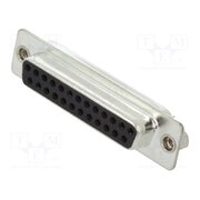 DB25-SS-K Connector: D-Sub; PIN: 25; plug; female; for cable; soldering; black M8L7K4RVgOa2nHiuhDcAescJWhdUkK3gyjvEMHYvgTM