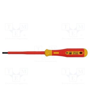 14-653-VDE Screwdriver; insulated; slot; SL 4; Blade length: 100mm G-wtqT4MHf6884gBW3qjYGTAx92ofO2K1cLdjav0rqQ