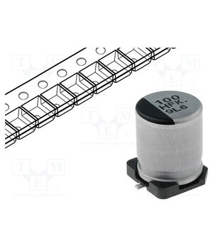 EEEFK1H101P Capacitor: electrolytic; low ESR; SMD; 100uF; 50VDC; Ø8x10.2mm kT3hEnYPM4KRQvh-d2sfyT1AJUUjan8cunghje0AZAY