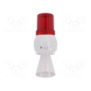 710112005 Signaller: lighting-sound; 24VDC; bulb BA15D; red; IP43; Ø75x213mm edJdGD05jk9llheBgSVbb3BgrAin5VwTOXv3eqVE7KU