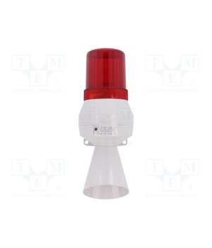 710112005 Signaller: lighting-sound; 24VDC; bulb BA15D; red; IP43; Ø75x213mm edJdGD05jk9llheBgSVbb3BgrAin5VwTOXv3eqVE7KU