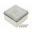 686.224 Enclosure: multipurpose; X: 108mm; Y: 108mm; Z: 56mm; SCABOX; grey bCtdOpVbQjiVxXrm4pEAc9O7n8mtkJkXJjAbRwqM7AQ