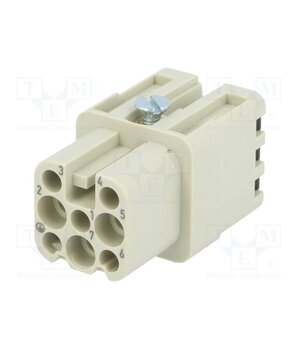 09210072732 Connector: HDC; contact insert; female; 10A; 250V; Han® D; PIN: 8 BcWP1FwLMK0tPzprrAj3I0VXGADFnDRe89PAGZLN17o