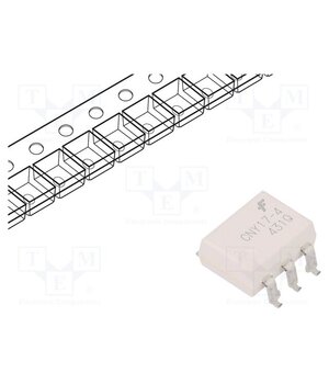 CNY174SM Optocoupler; SMD; Ch: 1; OUT: transistor; 4.17kV; Gull wing 6; CNY17 g9PUPfkTk1tkmCSd2RIIkPz0gy4qg-IZHko404JO1MQ