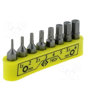 T4524 Kit: screwdriver bits; hex key; Overall len: 30mm; blister; 8pcs. BgrHLh8sqLu96QUvIAgHTYrcYnYOXjEjBvw_B9MuJSE