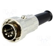0132 05 Connector: DIN; plug; male; with strain relief; PIN: 5; 180° ha18zl5PttquGYPpRJw128sqrJRuXB2SFUrBf2sn0IA
