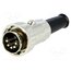 0132 05 Connector: DIN; plug; male; with strain relief; PIN: 5; 180° ha18zl5PttquGYPpRJw128sqrJRuXB2SFUrBf2sn0IA