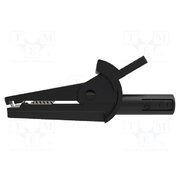 SAK 6715 NI / 2 / SW Crocodile clip; 10A; 600V; black; Grip capac: max.8mm; 15mΩ f8olnyfZtKp6NqCLPY3uqlpb1LRlRh12cNMpWZTfpEA