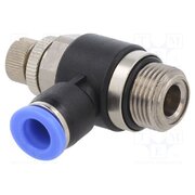 188.038-8 Throttle-check valve; -0.95÷15bar; nickel plated brass,PBT _1EMYyx00ctpxdBV0owSpgCsxJMXd5CaVthQDYKygUw