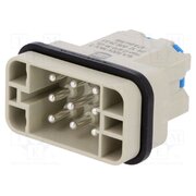 09120082633 Connector: HDC; contact insert; male; 16A; 500V; Han Q; PIN: 9; 8+PE kjCSXhq5VOiSJUUg6hId1A1WDZZJamHxFjG5jGPJzlk