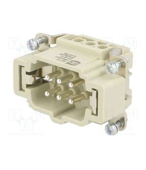 09360062601 Connector: HDC; contact insert; male; 16A; 90V; Han® Ex; PIN: 6; 6+PE qthLIeGq0tyB_9Vr0zfZ6bGedZIKB6f44qcTsmoAAIE