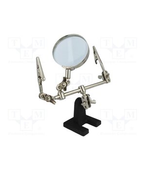 HH-391A PCB holder with magnifying glass; Ø60mm; third hand CT2qzPW4qWwxbX9CKmbI7JqxQCwbphj7YUdvYVToK9o