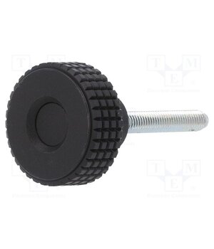 MBT.30 P-M6X40-C9 Knob; Ø: 31mm; Ext.thread: M6; 40mm; H: 24mm; technopolymer PP; MBT-P zrp6qNW7u8SC-J2cpCXAxCR_AcZ3wnLsy2J238THogo