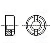 1170007 Nut; round; M3; 0.5; A1 stainless steel; BN 1413; DIN 546 _LjaIGP33n09oJC8LvCYTEdmmZcgFMKCdPZwJxRXVJw