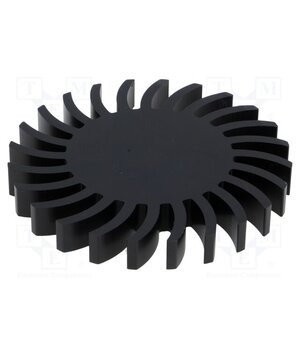 SK57210SA Heatsink; LED; Ø: 85mm; H: 10mm; 2.25K/W; black 91kfytdry9FHAtlq3ctoHyh8i-7EwL0Bx1o867joKII