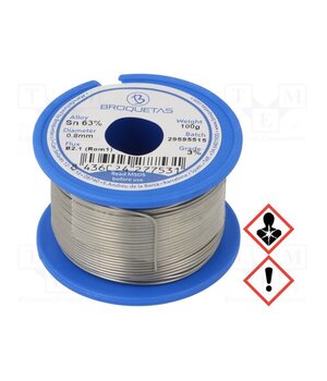 BROFIL 63 B2.1 0.8MM 100G Tin; lead-based; Sn63Pb37; 0.8mm; 100g; reel; 183°C; Flux: SW26 I1jAgOcnaMjJysUS8fCmGWTcNsQ0Fa1HY2S_40gAc1I