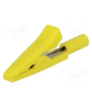 AX-CR-2PM-Y Crocodile clip; 10A; 60VDC; yellow; Overall len: 41.5mm GnhDSR1JEGw6sdxDIVX3QprYUNTSjmXVx01wIR6c49I