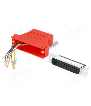 DA25-PMJ8-R-K Transition: adapter; D-Sub 25pin male,RJ45 socket; red Uz3-c8NF3Wa7x6UKV-DPdO2sgYxrlq_PSTz8yLoTadw