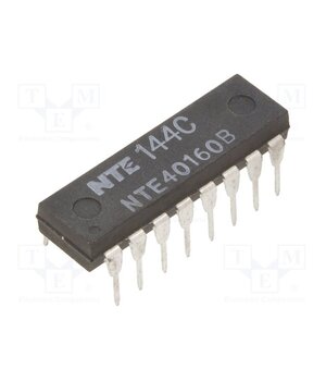 NTE40160B IC: digital; 4bit,decade counter,synchronous; CMOS; THT; DIP16 0QDI3hYdrxz3gc5VVUN2Do2dG9zsgkRHaDqz-VmthwA
