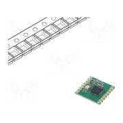 RFM69CW-433S3 Module: RF; FM transceiver; FSK,GFSK,GMSK,MSK,OOK; 433.92MHz; SPI lyOI7vpGQUIrfXSaN8UcHP9dG3sLsaAbnMpT0j2hbyk