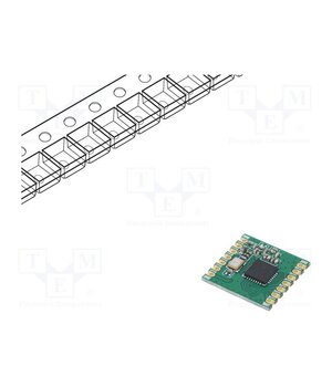 RFM69CW-433S3 Module: RF; FM transceiver; FSK,GFSK,GMSK,MSK,OOK; 433.92MHz; SPI lyOI7vpGQUIrfXSaN8UcHP9dG3sLsaAbnMpT0j2hbyk