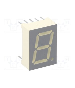 SA52-11EWA Display: LED; 7-segment; 13.2mm; 0.52"; No.char: 1; red; 1.9÷6.4mcd E4ttasQvCMMbzI1MCOYdolFydC_xCL7prjMa-kKsIEA