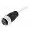 21349700393015 Connector: 7/8"; plug; 1.5m; female; PIN: 3; straight; with lead; PVC bA10UWNsnuuqSDVvaPR6Y6KIDE42sqSiEfJEBcct7KM