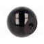 DIN319-KU-32-M6-C Ball knob; Ø: 32mm; Int.thread: M6; 14.5mm; duroplast PF NMSfXM6dT9uDTqhdihj8jPOoDcHJlDYCwJRmHg4FpBA