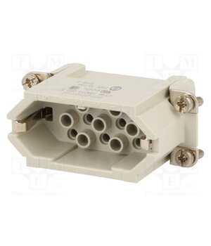 C14610A0150002 Connector: HDC; contact insert; male; 400V; PIN: 15; 15+PE; size A10 1rpMAIeYSB7UILwt3nM4y2IM_1alN5dDtWZb8RfxJHo