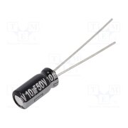 ECA1HHG100 Capacitor: electrolytic; THT; 10uF; 50VDC; Ø5x11mm; Pitch: 2mm; ±20% qP9PRUqi9iKqSUl25t6QGF7UHoO5djMQi7vPjCZfCGs